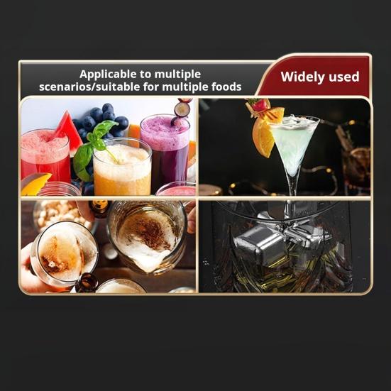 Набор кубиков льда из нержавеющей стали, многоразовые охлаждающие камни для вина, виски, пищевой современный дизайн, барная вечеринка