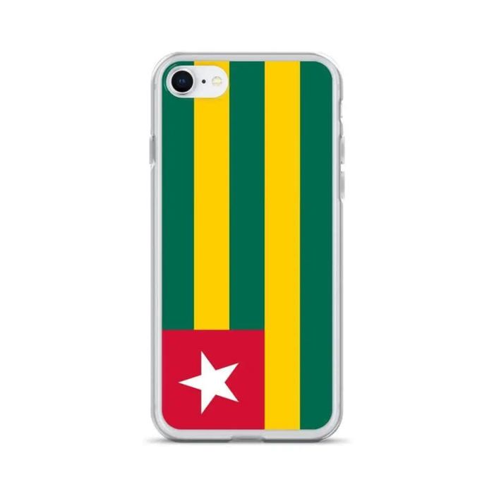 Coque iPhone - Drapeau Togo - iPhone 6S Plus - Souple - Multicolore - Verticale
