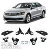 Ремонтный комплект передней фары для VW Passat B7 2011 2012 2013 2014 an Версия Автомобильные аксессуары Винт 3AA998225 3AA998226