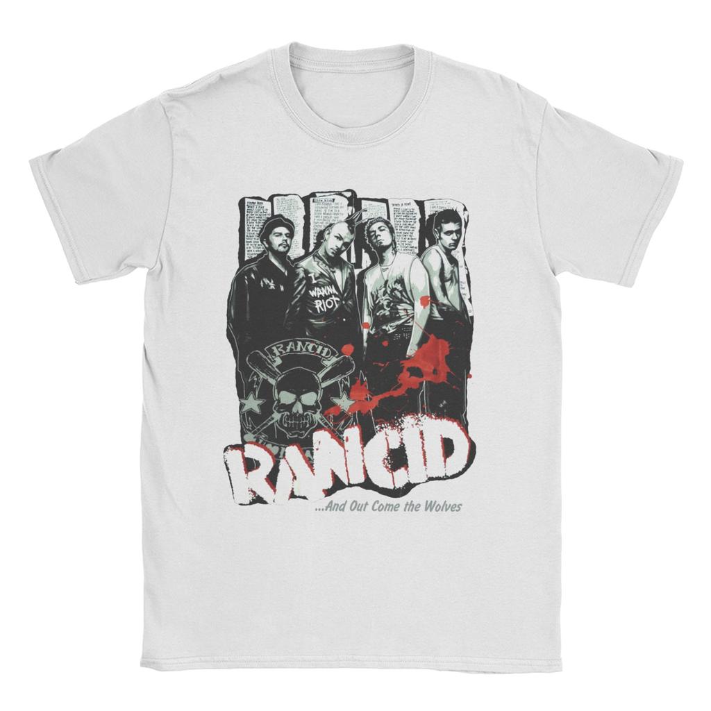 Rancid All Members Music T-Shirt Unisex Women Casual Pure Cotton Tee Shirt Round Collar Short Sleeve T Shirts Gift Idea Tops