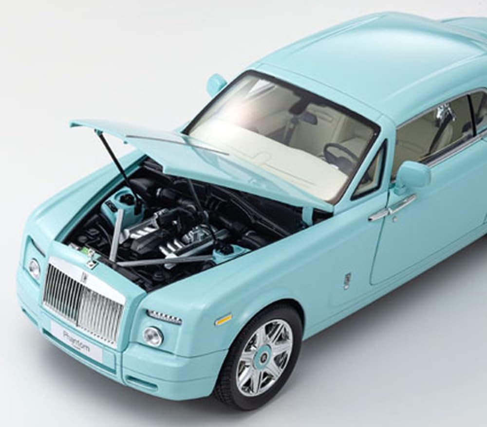 Kyosho Оригинальная модель Rolls-Royce Phantom Coupe масштаба 1/18, бирюзовый готовый продукт