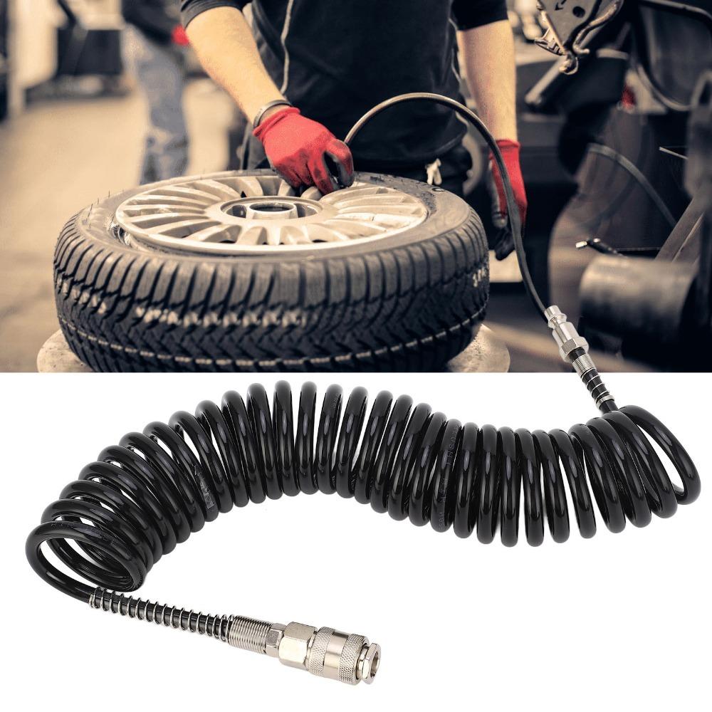 Coiled Coiled Air Hose Steel + PU Coiled Air Extension Hose  Air Compressor