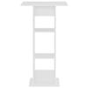 VidaXL Table de bar Blanc 60x60x110 cm