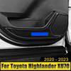 Наклейка на крышку из нержавеющей стали для двери автомобиля с защитой от ударов для Toyota Highlander XU70 Kluger 2020 2024 2024 2024 Hybrid