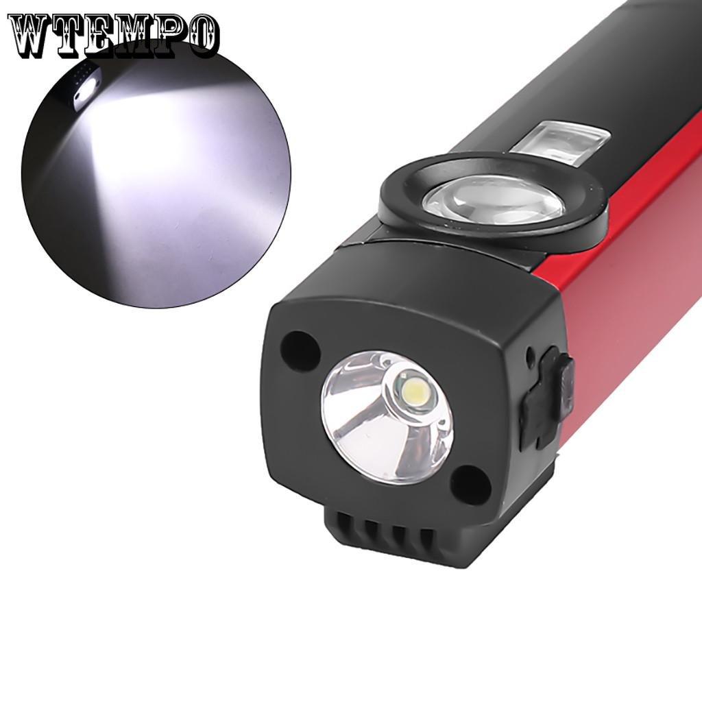 Multifunctional COB Work Light USB Charging Red Light Warning Light LED Flashlight with Magnet Portable Maintenance Lamp