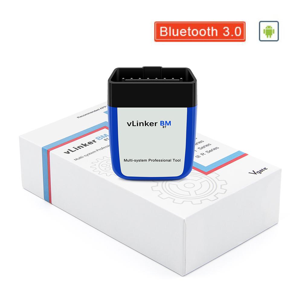 Vgate VLinker BM+ Инструмент для сканирования OBD автомобиля для BMW, для прошивки скрытых функций Bimmercode, специализированный ELM327 Bluetooth 4.0 для Android iOS, инструмент для сканирования кодов автомобиля