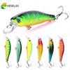 HENGJIA 1Pc Hard Minnow Lure Wobbler Sea Fishing Bass Trout Pike 6colours Slow Sinkinq