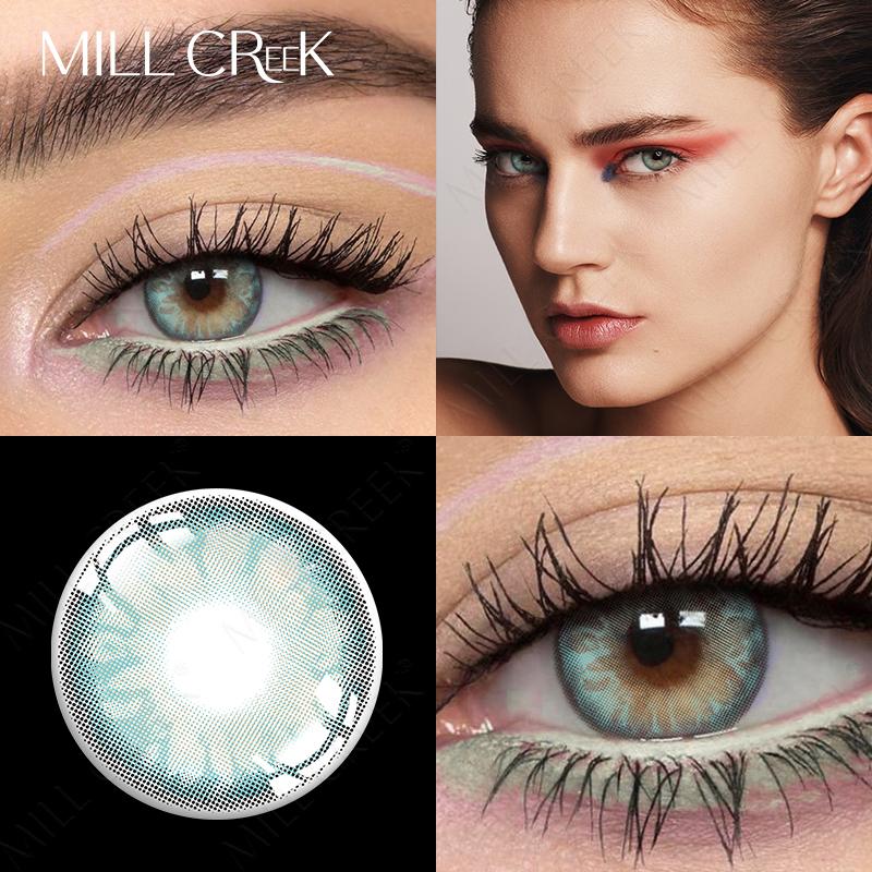 MILL CREEK Цветные контактные линзы Красивый зрачок Косметические линзы для глаз Искусственный зрачок Степень Контакты Рецепт Близорукость