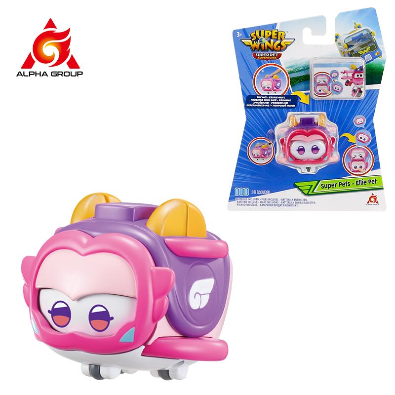 Суперкрылья Супер Питомник-Тино Питомец Динозавр Со Сверкающим Светом Слайдер Лицо Для Смены Эмоций Штабелируемые Фигурки Игрушка Для Детей Подарок