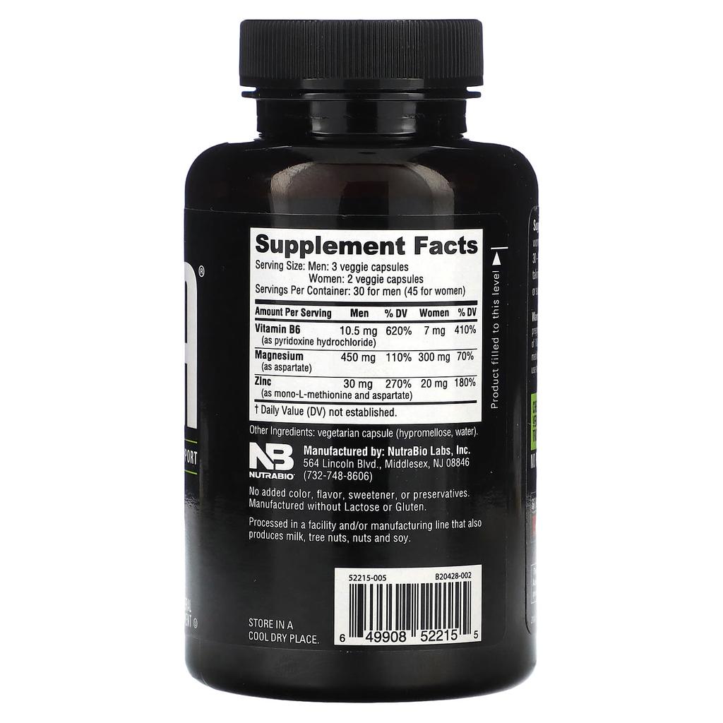 NutraBio, ZMA, 90 капсул