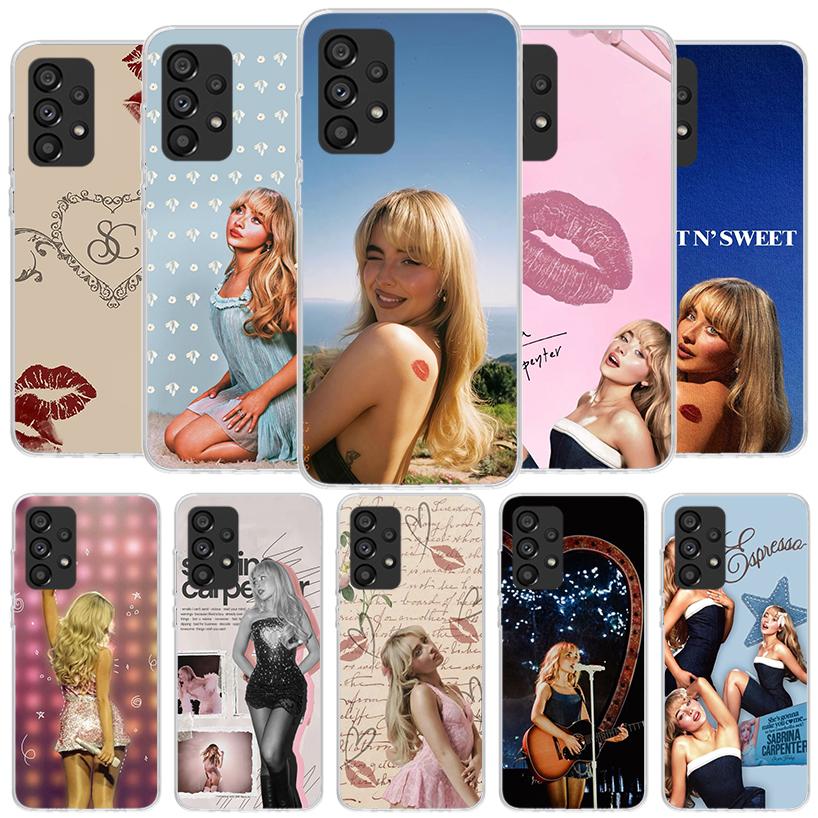 CR66 S-Sabrina C-Carpenter Чехол для телефона Samsung Galaxy A12 A22 A32 A52 A72 A02S Чехол для телефона Note 20 Ultra 10 S10 Plus A51 A71 A