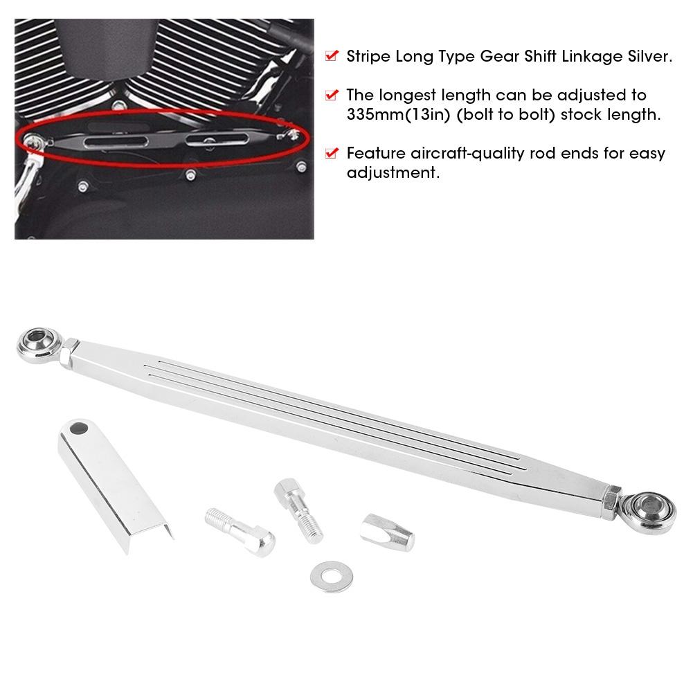 300мм 12дюймовый Полосатый Длинный Тип Рычаг Переключения Передач Тяга Тяга Серебристый