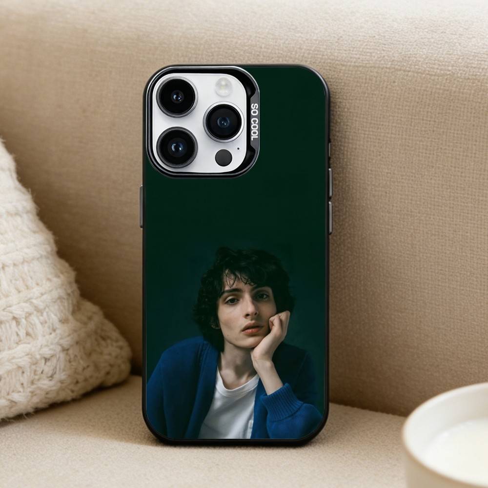 Чехол для телефона F-Finn Wolfhard Actor для iPhone17, 16, 15, 14, 13, 12 Pro Max Черный Конфетный Матовый Ударопрочный Чехол