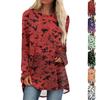 Women's Casual Fashion Halloween Print Long Sleeve Medium Length Top Blouse