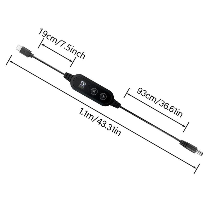 Кабель питания Type C — DC5525 5,5x2,5 мм PD100 Вт, 28 сменных наконечников, PD5V-20V (опционально) для различных электронных устройств.