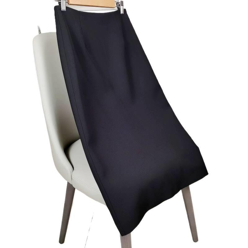 Женская юбка прямого кроя, однотонная, с высокой талией, облегающая бедра, черная юбка в стиле «коммутация», полудлинная