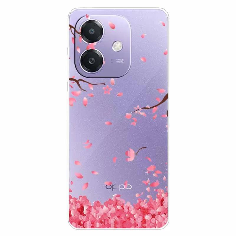 Для Oppo A60 5G CPH2683 Чехол OPPO A40 4G CPH2669 Прозрачный Мягкий Силиконовый ТПУ Чехол с Рисунком для A60 5G Прозрачный Мягкий ТПУ Чехол A40 4G