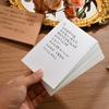 50pcs Hand Graffiti Kraft Paper Blank Gift Postcard New Cardboard  Message Card