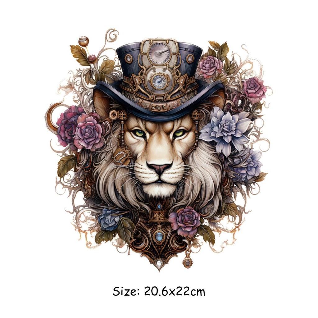 Нежные нашивки со львами для одежды, толстовки «сделай сам», джинсы Parches, Ropa, наклейка для одежды, термопресс, аппликация, термонакладки