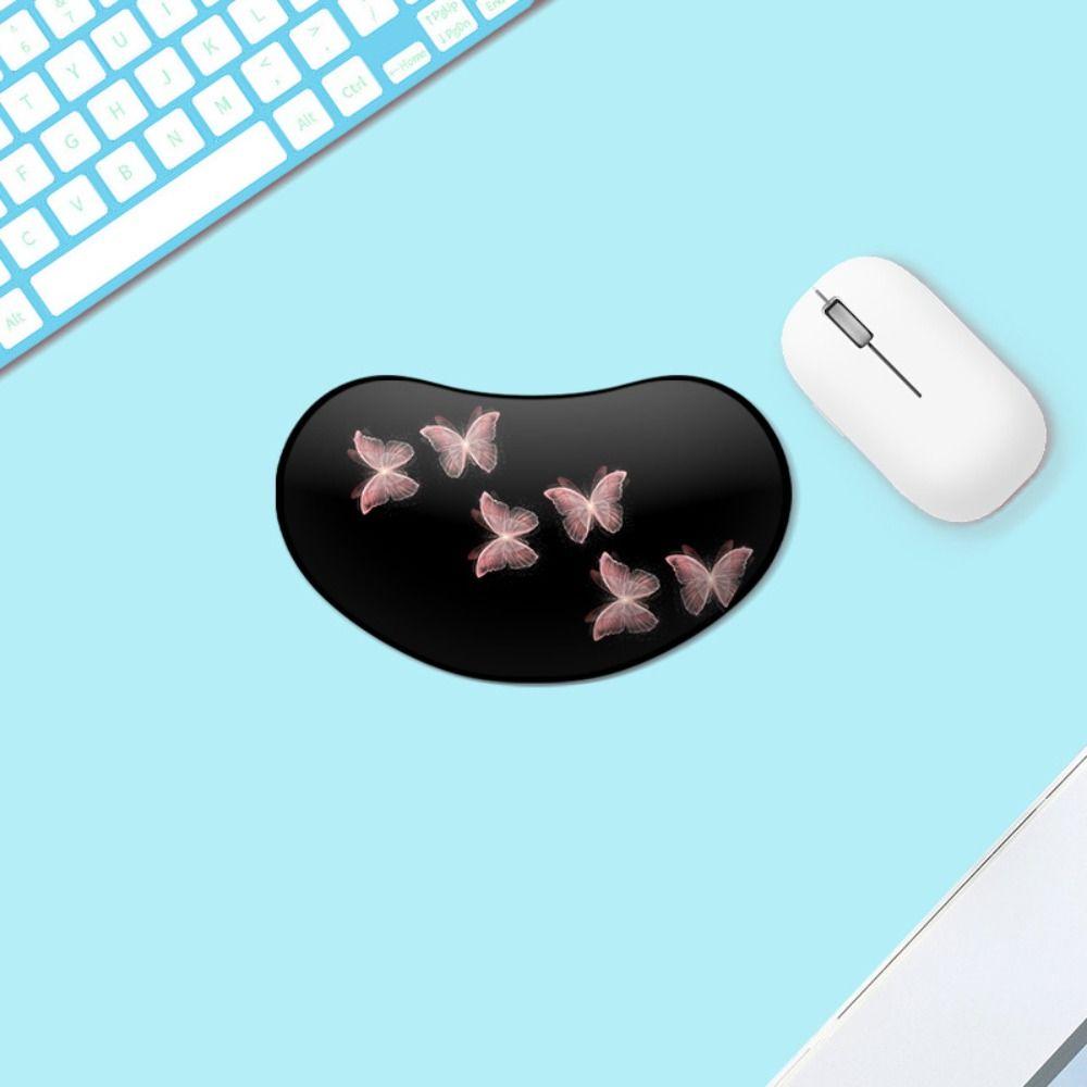 Резиновый коврик для мыши с рисунком из мультфильма, подставка для запястья, противоскользящий, противоскользящий коврик для мыши, подставка для запястья, женский