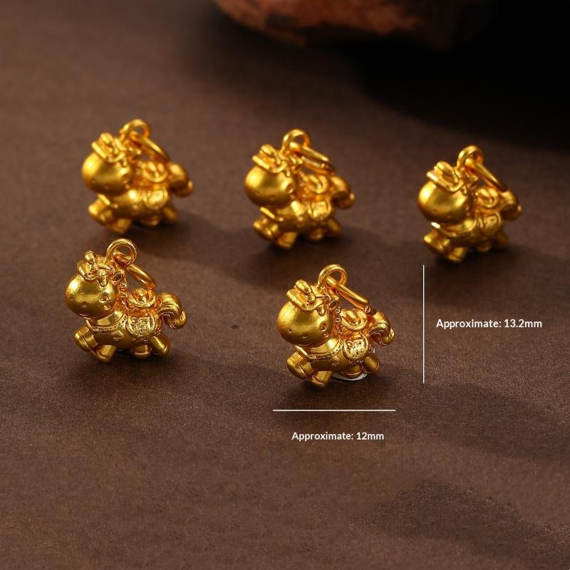 5 шт. Подвески-пони из цинкового сплава с покрытием, Шармы для DIY Ожерелья, Браслета, Серьг, Аксессуар