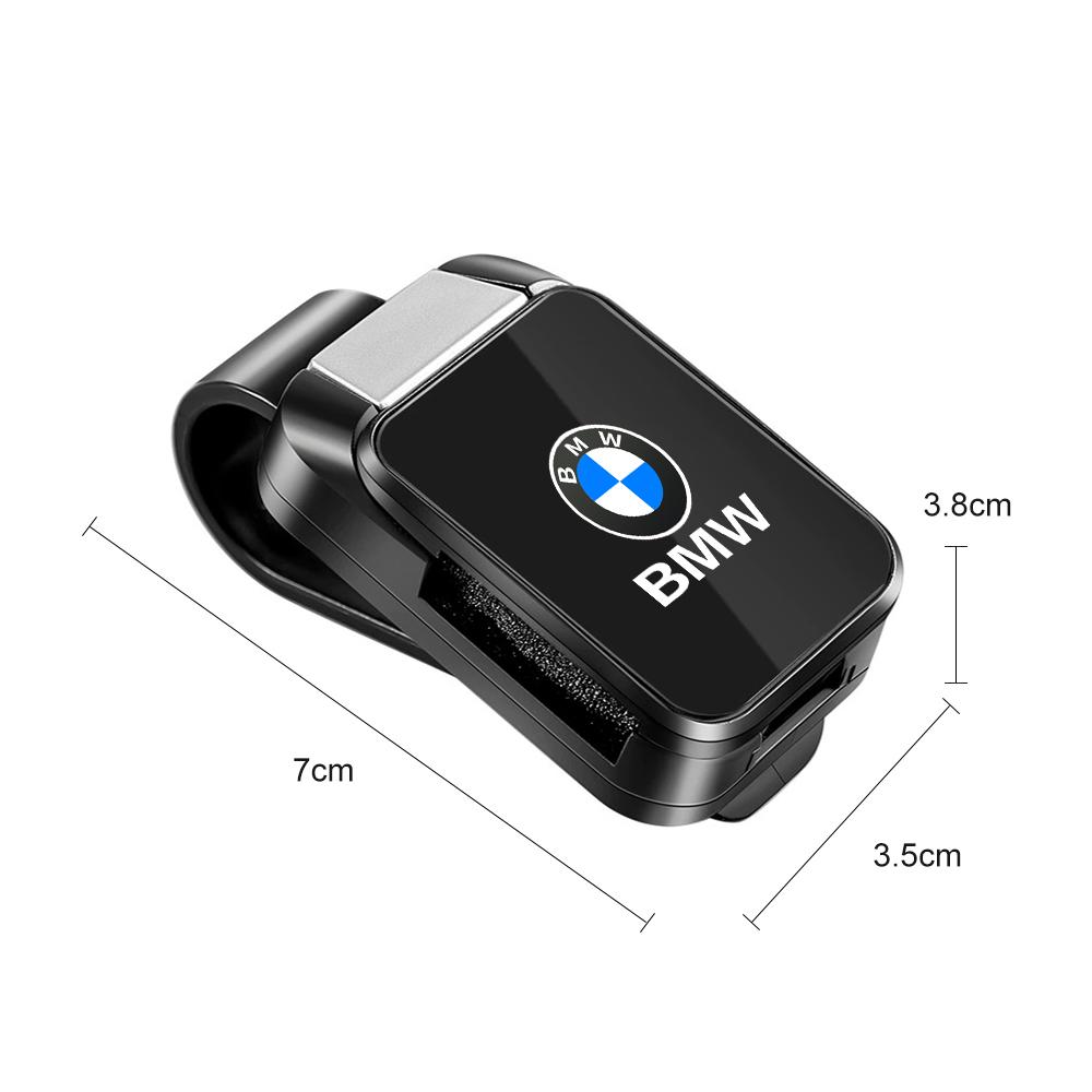 ZLK17 Car Interior Visor Glasses Clip Sunglasses Holder For BMW X1 X2 X3 X5 X4 X6 X7 1 3 5 6 7 Series E60 E90 E70 F48 G20 G30 i3 i7 i8