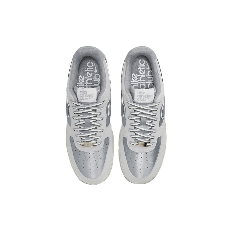 Nike Air Force 1 07 LX Athletic Club — женские кроссовки светло-дымчатого цвета с парусом DQ5079-001