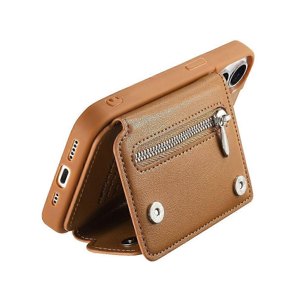 Compatible For Samsung Galaxy A56 5G Case D-Ring Holder Leather + PC + TPU Phone Cover with Wallet Kickstand