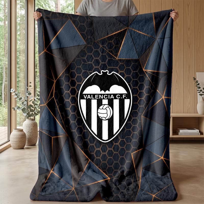 Valencia FC Soft Flannel Fleece Blanket Lightweight Cozy Warm Throw Blanket For Sofa Bed Home Decor