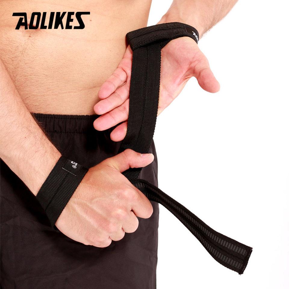 Aolikes 1 пара спортивных напульсников для тренажерного зала, фитнеса, тренировок с гантелями, напульсники, кистевые ремни, бинты для поддержки, с кистевыми силовыми резинками