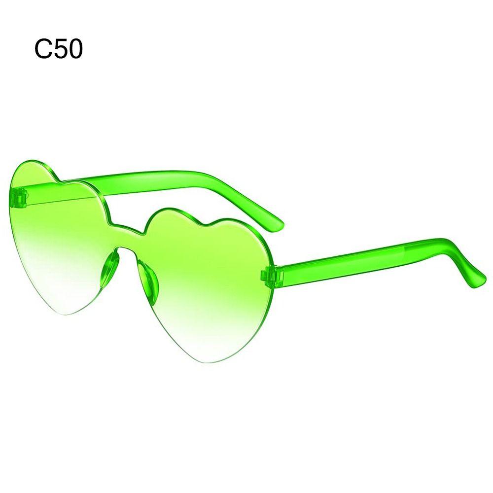 Adults Gradient Lenses Colorful Heart Glasses Shades Party Sun Glasses Heart-shaped Sunglasses
