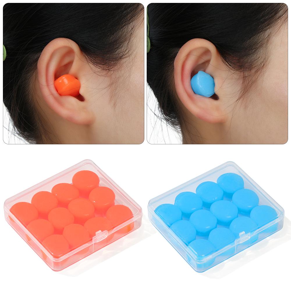 Hearing Protect Noise Reduction Soft Silicone Earplugs Anti-noise Ear Plugs Waterproof Earbud