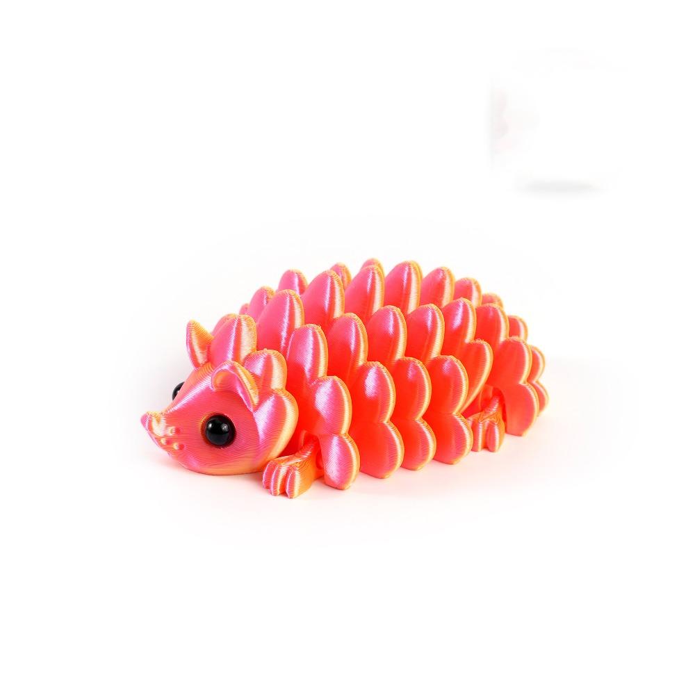 PLA Plastic Hedgehog Desktop Ornaments Multi-jointed Animal Simulation Model  Children's Toy