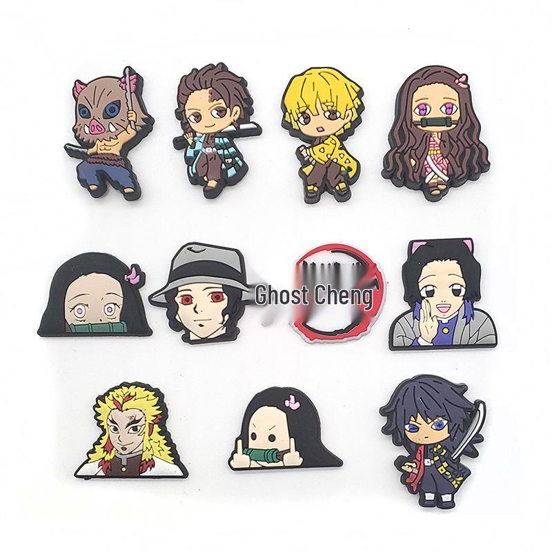 Cartoon Anime Shoe Decoration Buckle Set for Clogs – DIY Accessories