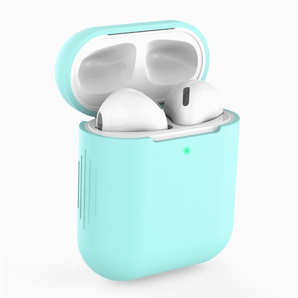 Силиконовый защитный чехол для наушников Airpods, универсальный чехол с защитой от падения 1, 2 поколения