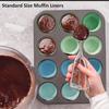 Формочки для выпечки 100 шт. бумажные формочки с антипригарным покрытием для кексов, маффинов, кексов, идеально подходят для свадеб, дней рождения, детских праздников или праздничных вечеринок
