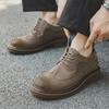 2024 Autumn Men's Handmade Brogue Formal Genuine Leather Shoes - British Style