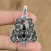 Natural Coconut Jasper Gemstone Pendant 925 Sterling Silver Indian Jewelry