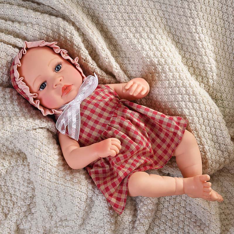 Itoucho Touch Sensitive Cute Reborn Doll with 6 Different Sound Effects Interactive Realistic Reborn Doll Toy for Adult Toy Gift