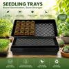 2pcs Mesh Plastic Nursery Trays with Holes Hydroponic Growing Tray  for Succulent