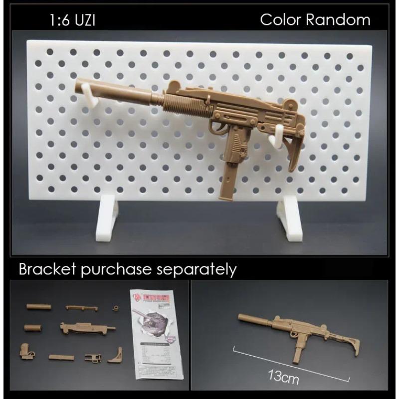1/6 MP5 MP40 MP7 Штурмовая винтовка UZI Пистолет-пулемет Модель Пластиковый Сборный Набор Имитация Оружия Военные Игрушки Цвет Случайный