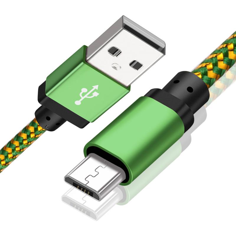 Кабель Micro USB 1 м 2 м 3 м USB-кабель для быстрой зарядки для Samsung S6 S7 Xiaomi 4X LG Tablet Android Мобильный телефон Зарядка через USB