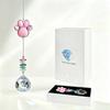 Paw Shaped Colored Crystal Pendant Delicate Hanging Chain Sentimental Remembrance Window Hanging Decorative Suncatcher