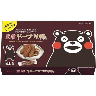 Pandanus boninensis Пончиковые палочки с коричневым сахаром 16 шт., упаковка Kuma Mon, вагаси