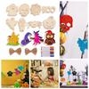 12pcs Unfinished DIY Paintings Made Decorations Happy Halloween Decorations  Home Decor