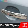 For Volkswagen VW Tiguan 2009 2010 2011 2012 2013 2014 2015 ABS Chrome Side Door Handle Cover Trims Car Styling