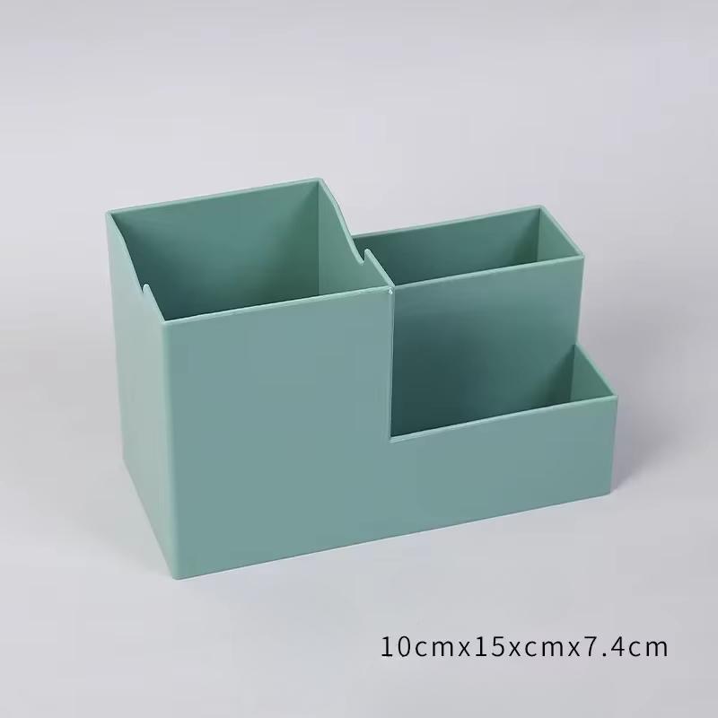 Multi-function Desktop Pen Holder School Supplies Storage Case Colorful Plastic Box Office Desk Accessories Pencil Organizer