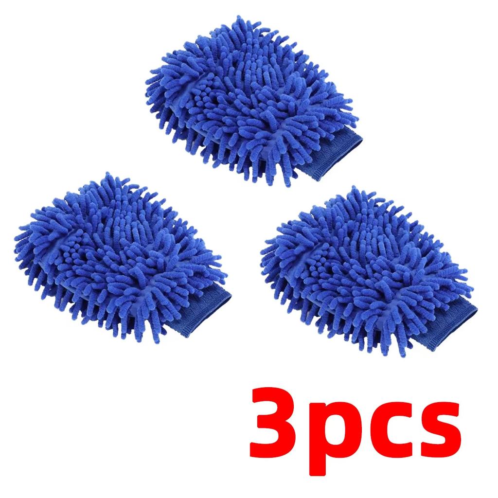 Бытовые перчатки для чистки лобового стекла автомобиля и оконных стекол из ультратонкого волокна Синие перчатки для мытья автомобиля Средства для чистки автомобиля