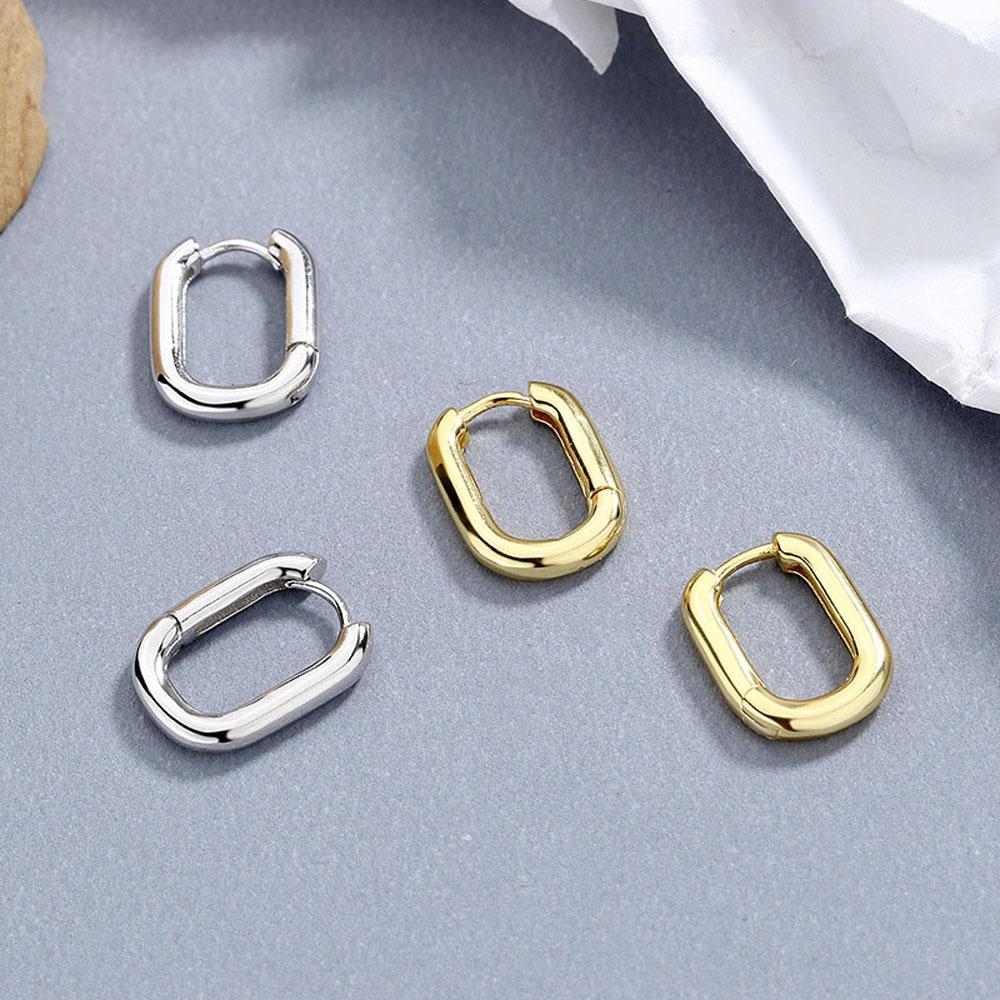 Аксессуары Круг Женщины Мужчины U-образные Серьги-хагги Серьги-кольца Модная бижутерия Подарок Клипсы для ушей