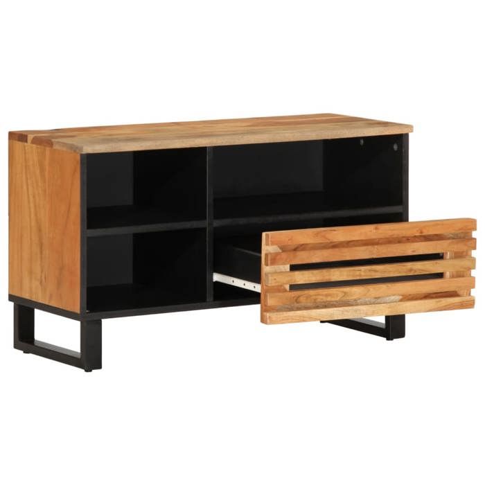 VidaXL TV Cabinet 80x34x46 Cm Solid Acacia Wood 377520